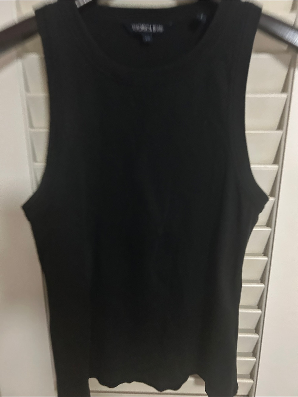 Veronica Beard Black Sleeveless Ribbed Tank Top - Women